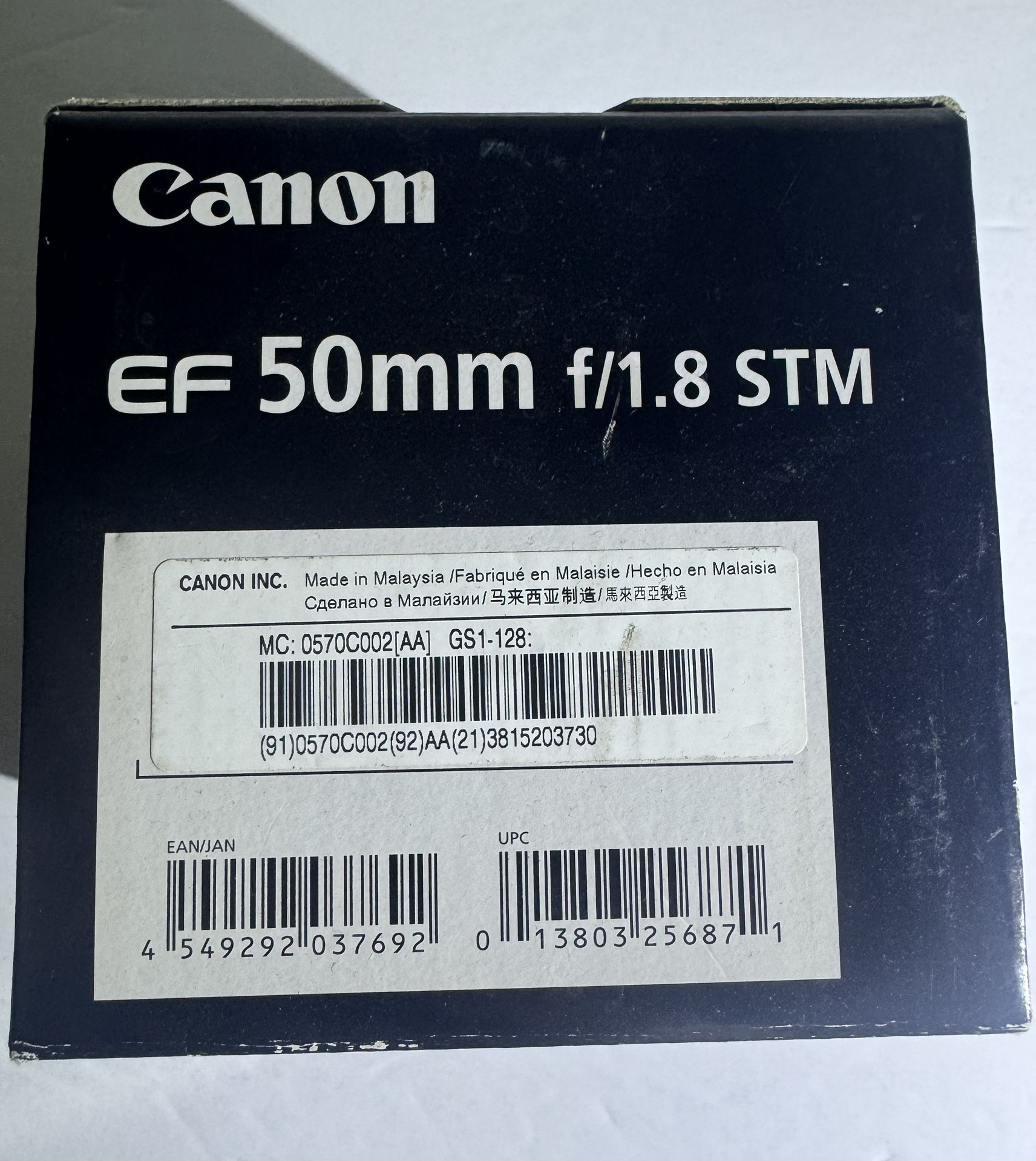 Canon EF 50mm F/1.8 STM