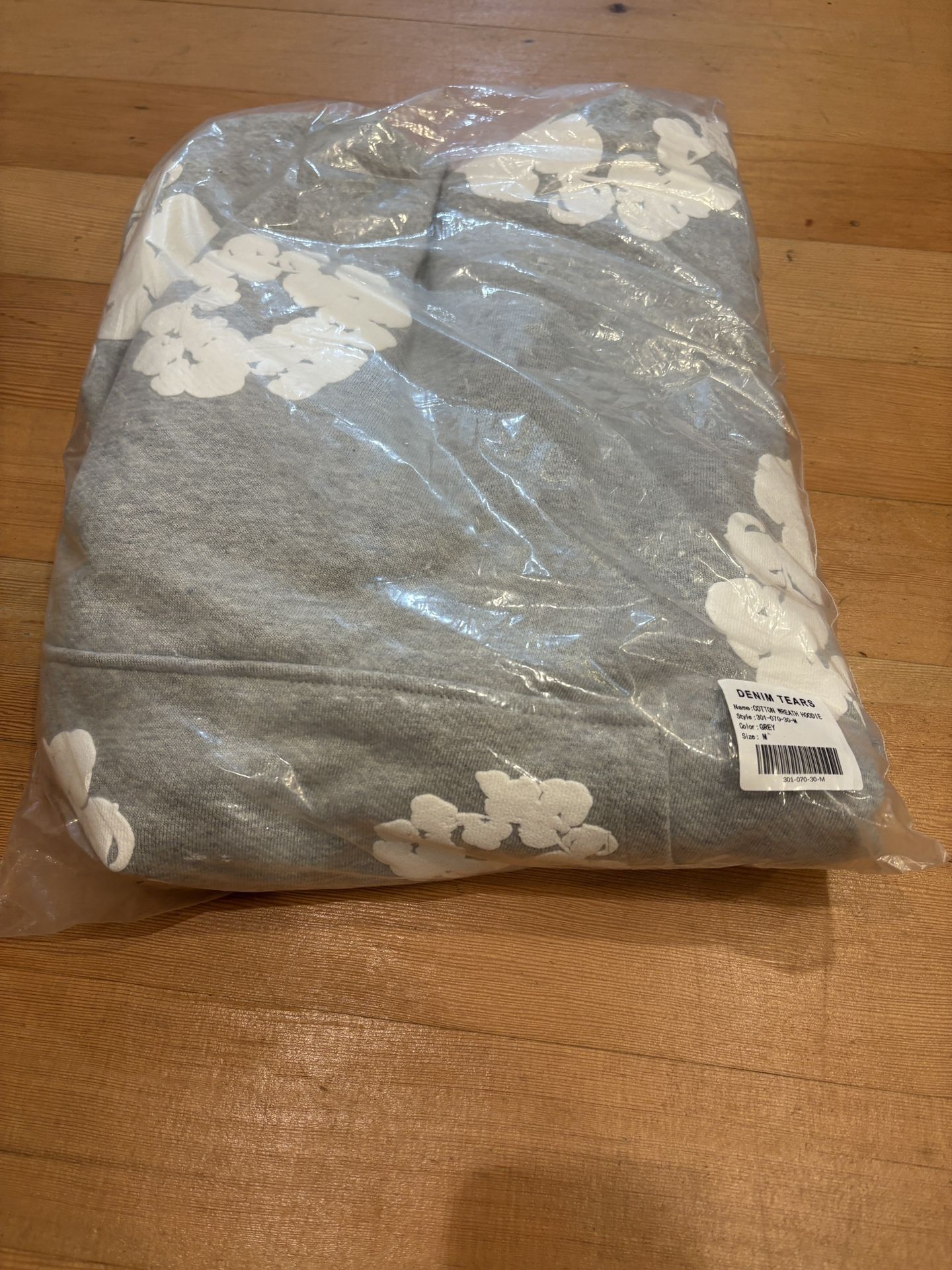 Medium Denim Tears Hoodie (Gray)