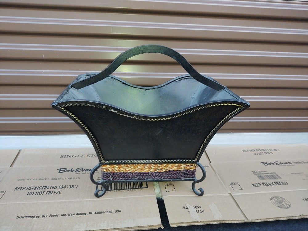 Magazine Rack or Fireplace Kindling Holder