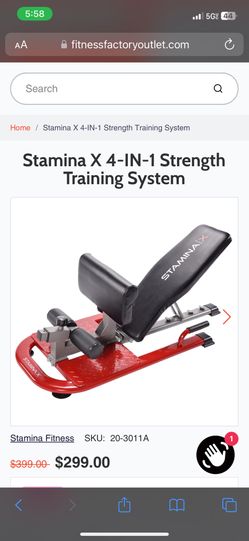 Stamina X 4-IN-1 Strength Training System  Exercise Machine 