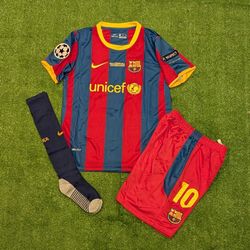 Barcelona Home Jersey 2010/11 Retro Barcelona Kids Jersey Messi Jersey