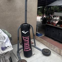 Punching Bag Stand And Bag With Weights