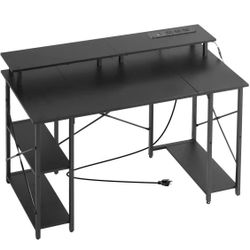 ❤️‍🔥 47 Inch Gaming Desk with RGB LED Lights