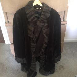 Faux fur coat