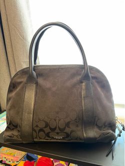 Black Coach Large Bleecker Preston Satchel Bag
