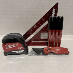 🆕 GENUINE MILWAUKEE (7) PIECE BUNDLE PACKAGE, WRAPPED IN PLASTIC TO KEEP PROTECTED, NEW & UNUSED
