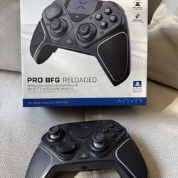 Turtle Beach Victrix Pro BFG Reloaded Wireless Gaming Controller Officially Licensed for PlayStation 5, PS5, PS4, PC, Fightpad Module, Hall-Effect Sti