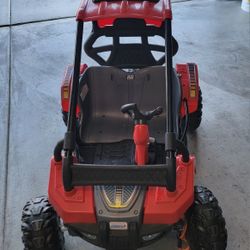 Power Wheels Baja Trailster Battery-Powered Ride-On Toy, Pretend Dune Buggy, Multi-Terrain Traction, Preschool Toy, Seats 2, Ages 3+ Years