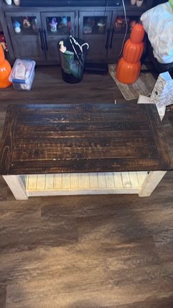 Rustic Farmhouse Wood Coffee Table