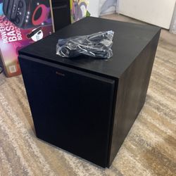 Klipsch R-120SWi 12 In. | Wireless Subwoofer | 400W Peak Power, Deep Bass, Transmitter Included 