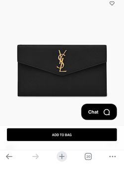 AUTHENTIC YSL UPTOWN POUCH ENVELOPE EVENING PURSE