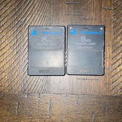 8 MB PS2 Memory Cards