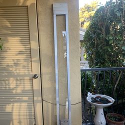 PetSafe Aluminum Sliding Glass Pet Door  - Adjustable Height 75 7/8" to 80 11/16" With 2 Flaps