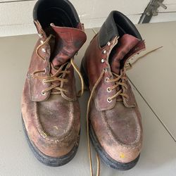 Red Wing Vintage Plain Toe Supersole Work Boots Mens 9.5