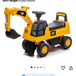 Ride On Cars CAT Excavator Push Car Ride-On Digger Toy for Toddlers and Kids