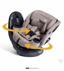 Joie Matcha Spin SI Rotating 3-in-1 Convertible Car Seat - Mocha: Forward or Rear Facing, Machine Washable, Metal Frame