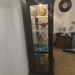 Dark Wood Display Case 