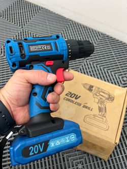 Taladro inalámbrico de 20 V con batería y cargador