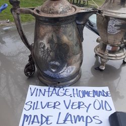 Handmade Silver Lamps A Hundred Bucks For Both