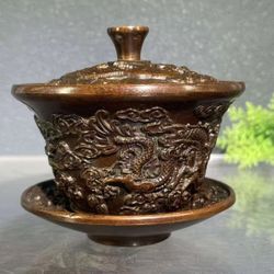 Ancient antique collection, imperial brass set. 3 pieces. 