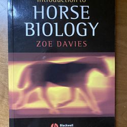 Introduction to Horse Biology by Zoe Davies 