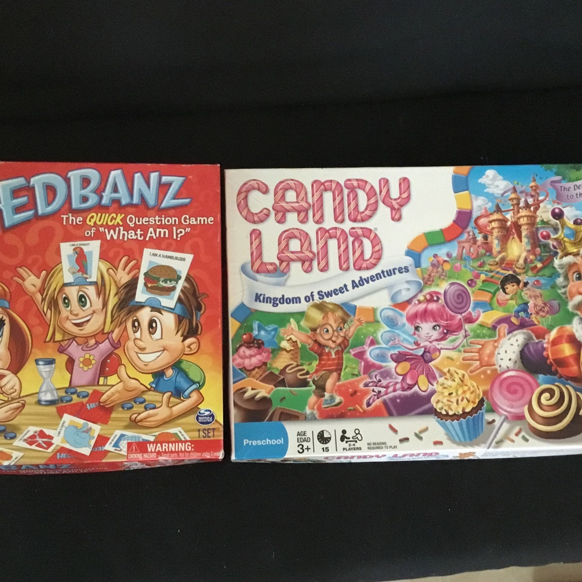 CandyLand, Hedbanz Table Games