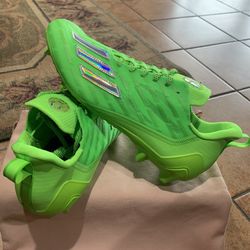 Adidas Adizero 'Big Mood' Lime Green Football Cleats (Size: 14)