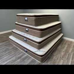 Queen Organic Cloud Edition Europillow Top 12inch Mattress!!