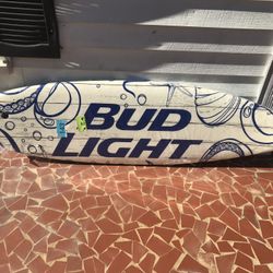 6 Foot Styrofoam Bud Light surfboard wall hanger