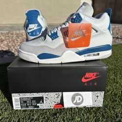 Nike Air Jordan 4 Retro Military Blue (2024) NEW/RECEIPT SIZE: 11 $220 FIRM ONLY!