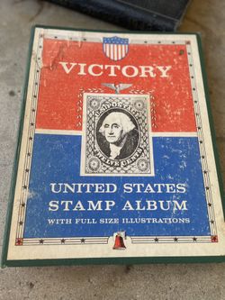 Vintage US Stamp Album - Victory Album Book w/ Stamps