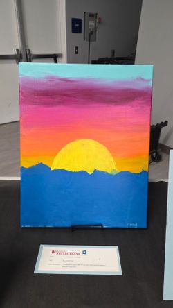 A beautiful sunset painting 🖼  by Hazel