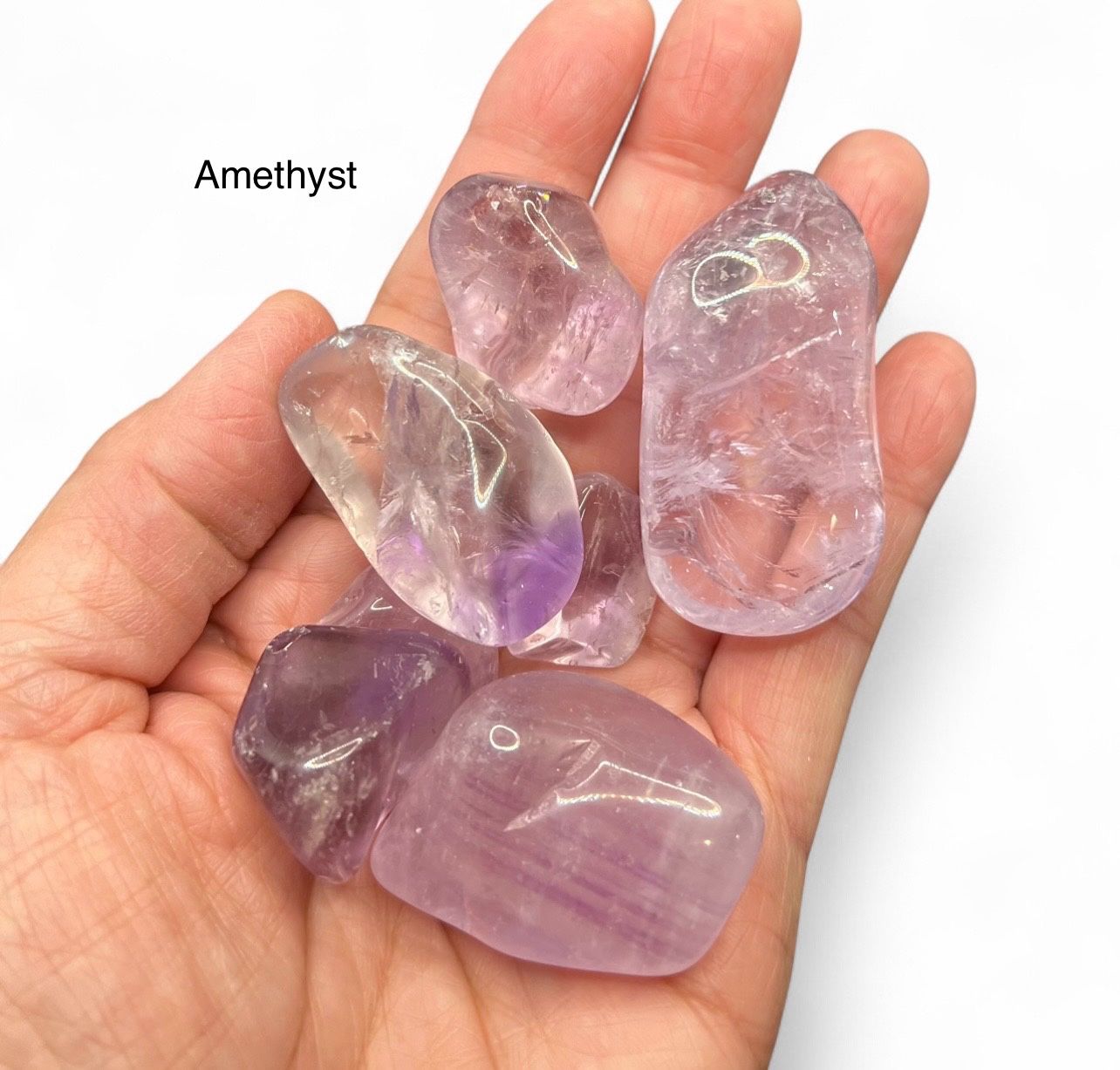 Amethyst Polished Stones from Brazil 7pcs 132g total