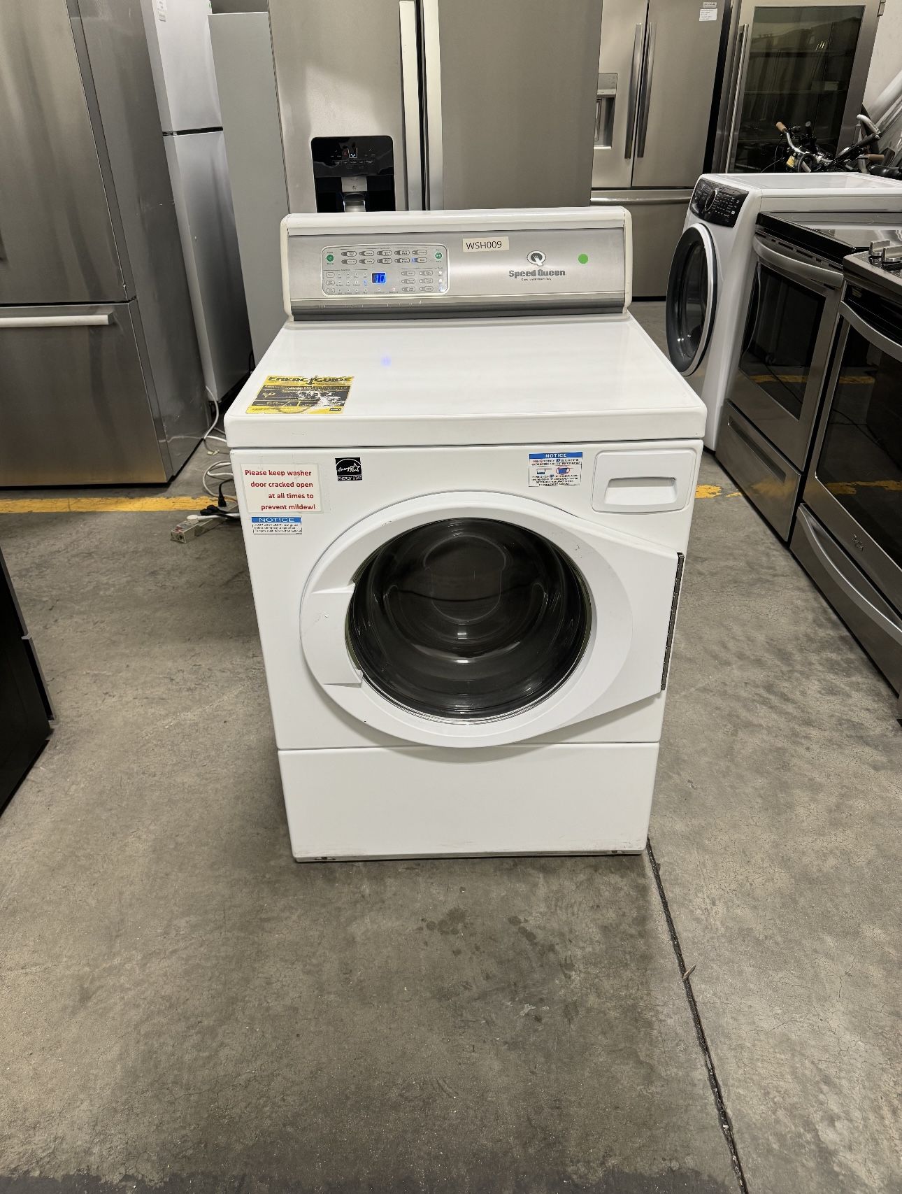 Speed Queen Commercial Washer Heavy Duty Working Perfect Clean One Receipt For 90 Days Warranty