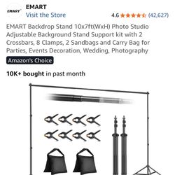 Photography  Backdrop Stand with Tripods Set