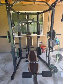 Marcy smith machine and weights