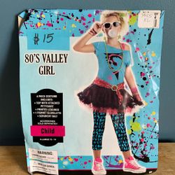 HALLOWEEN 80s CHICK KIDS SIZE XL 14-16 COSTUME 