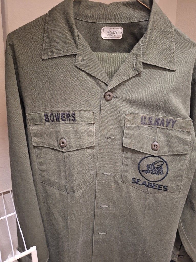 Navy SEABEE Green Uniform