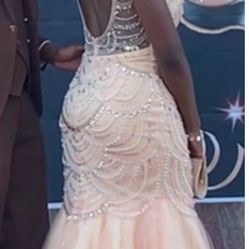 Blush Pink Prom Dress  6