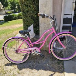 Pink Adult Beach Cruiser