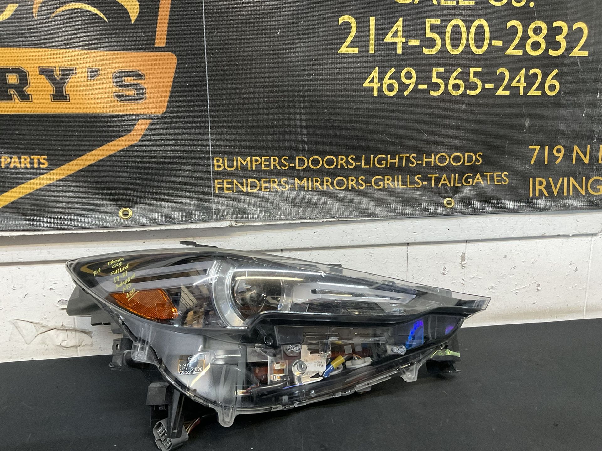 MAZDA CX5 RH HEADLIGHT 2017-2021 FULL LEF ADAPTIVE OEM