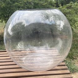 Clear Huge Round Bubble Vase