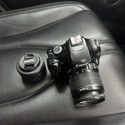 Canon Rebel T3 with Two Lenses