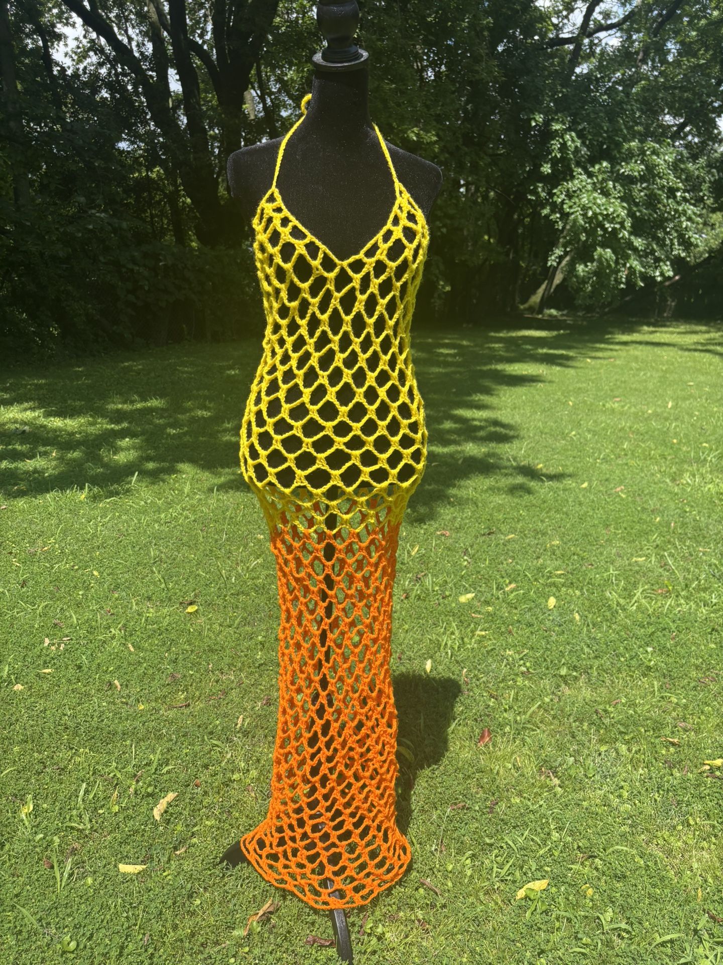 Crochet Mesh Dress