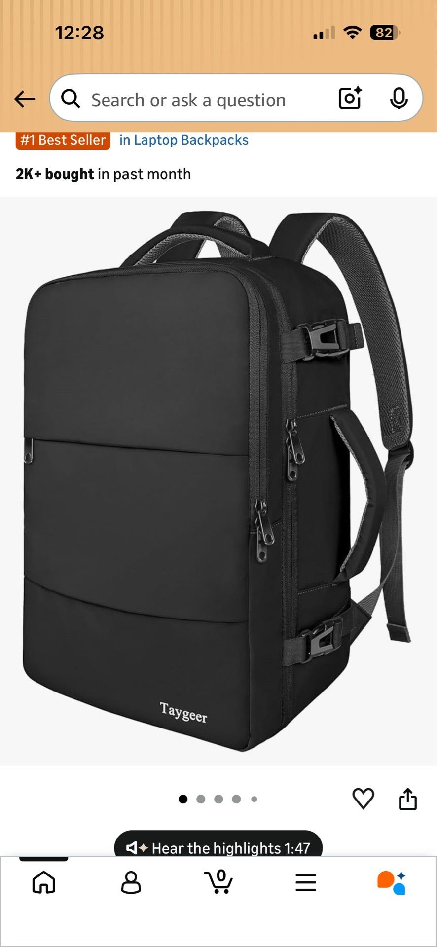 Taygeer Travel Backpack