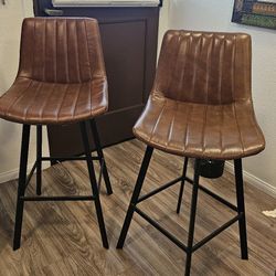 Leather barstools [set of 4] $250 OBO 