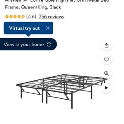 King Size Metal Bed Frame 