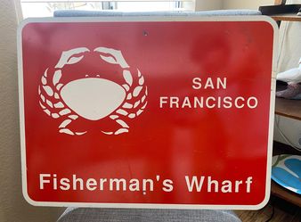 VINTAGE San Francisco Fisherman’s Wharf Sign