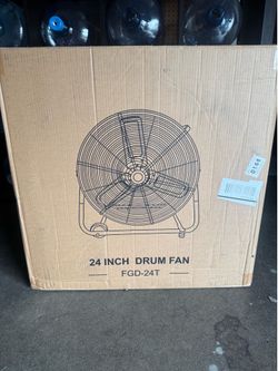 2  BOX OF 24” Industrial High Velocity Drum Fan — Brand New in Box