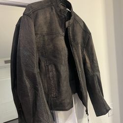 ZARA 100% Leather SIZE M Jacket BRAND NEW